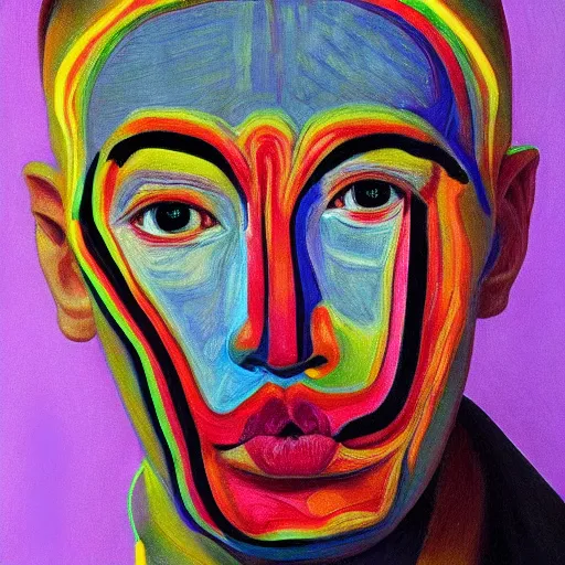 Prompt: intricate five star twizzler facial portrait by pablo picasso, oil on canvas, hdr, high detail, photo realistic, hyperrealism, matte finish, high contrast, 3 d depth, centered, masterpiece, award - winning, vivid and vibrant colors, enhance light effect, enhanced eye detail, artstationhd