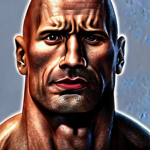 Image similar to Sketch of the rock dwayne johnson Hyperdetailed , trending on artstation , CGSociety