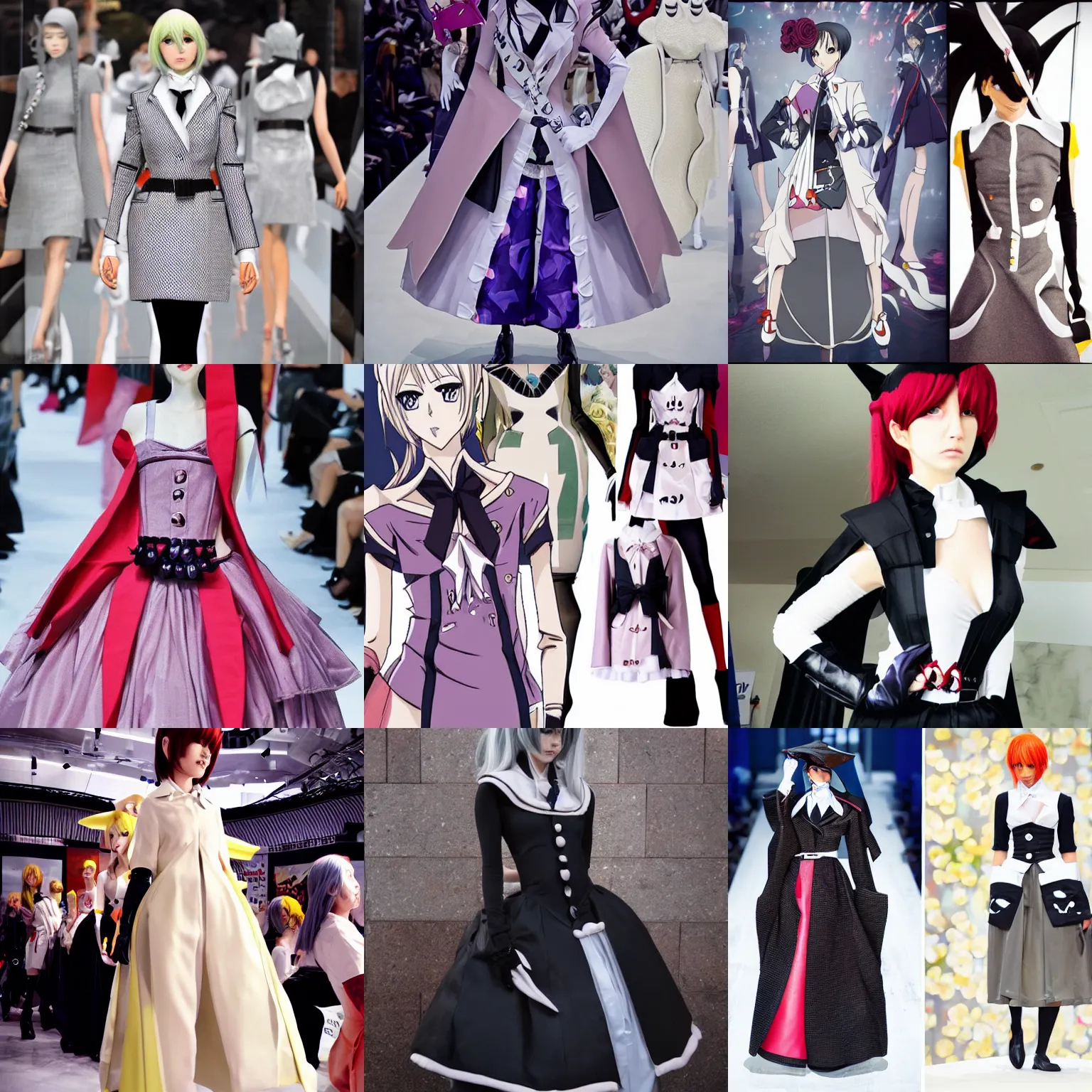 Prompt: dior anime cosplay