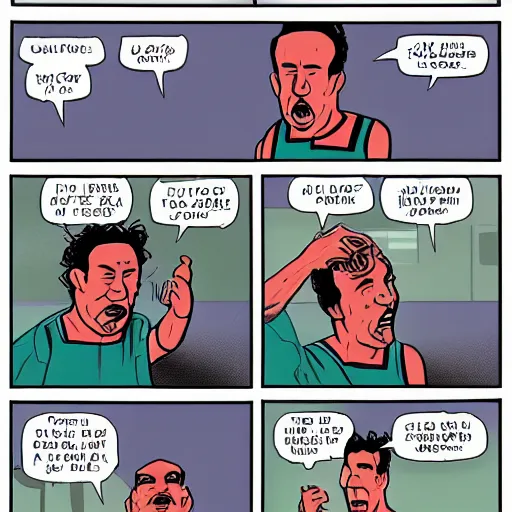 Prompt: juan valdivia in a comic