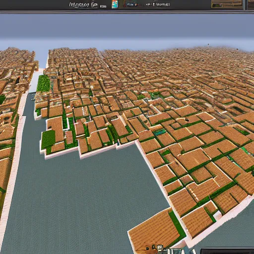 Prompt: screenshot of venice made in minecraft, ground level, closeup, beautiful, award winning