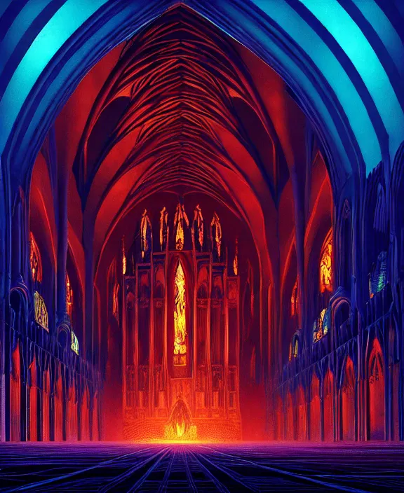 Prompt: a massive cathedral made out of flesh, in the style of a spaceship, milky way, hellscape, hell, fire, brimstone, lava, by dan mumford, yusuke murata, makoto shinkai, ross tran, cinematic, unreal engine, cel shaded, featured on artstation, pixiv