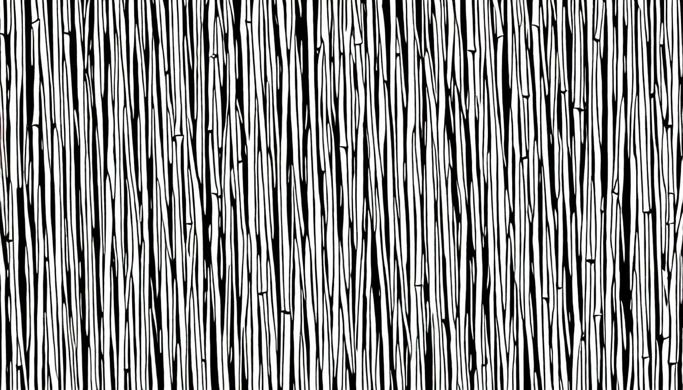 Image similar to bamboo forest minimalist line drawings