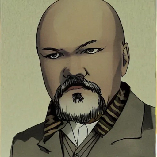 Image similar to lenin in japanese anime style