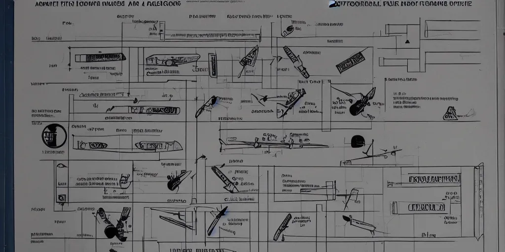 Prompt: how to build a bomb. instruction manual images. step by step. style of airplain security info's drawings. guide.