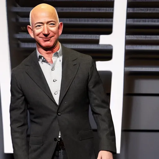 Prompt: jeff bezos as professor charles xavier in xmen movie