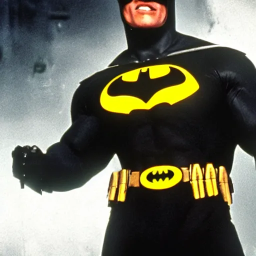 Image similar to arnold schwarzenegger as batman