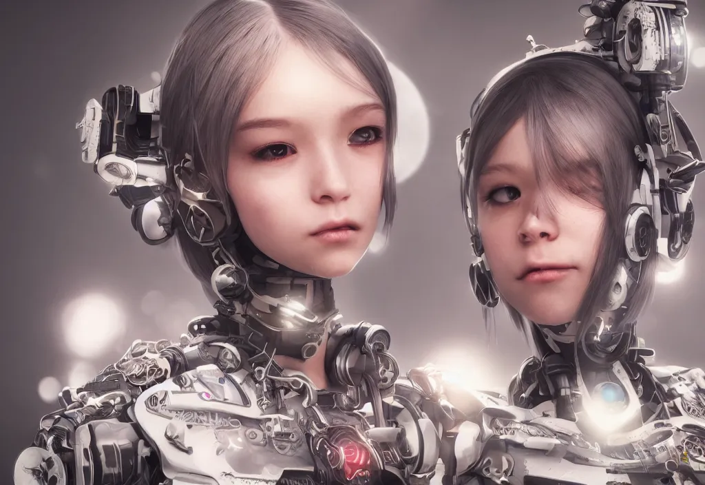 Prompt: cyborg girl kawaii renewable energy, ultra realistic, concept art, intricate details, highly detailed, photorealistic, octane render, 8 k