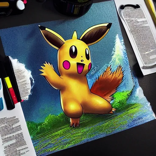 Prompt: Pokemon as real animals, photorealistic art, cinematic poster, intricate detailing