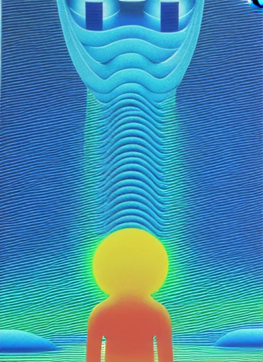 Image similar to sea by shusei nagaoka, kaws, david rudnick, airbrush on canvas, pastell colours, cell shaded, 8 k