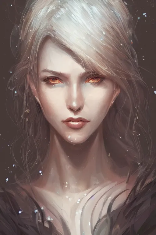 Image similar to clear portrait of a curious attractive women, background hyper detailed, character concept, full body, dynamic pose, glowing lights intricate, elegant, highly detailed, digital painting, artstation, concept art, sharp focus, illustration, by yoshii chie and wilk emilia and van baarle lois