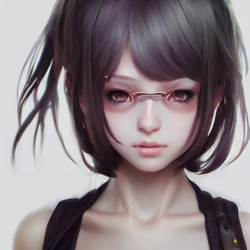 cute girl anime portrait, extremely detailed eyes, | Stable Diffusion ...