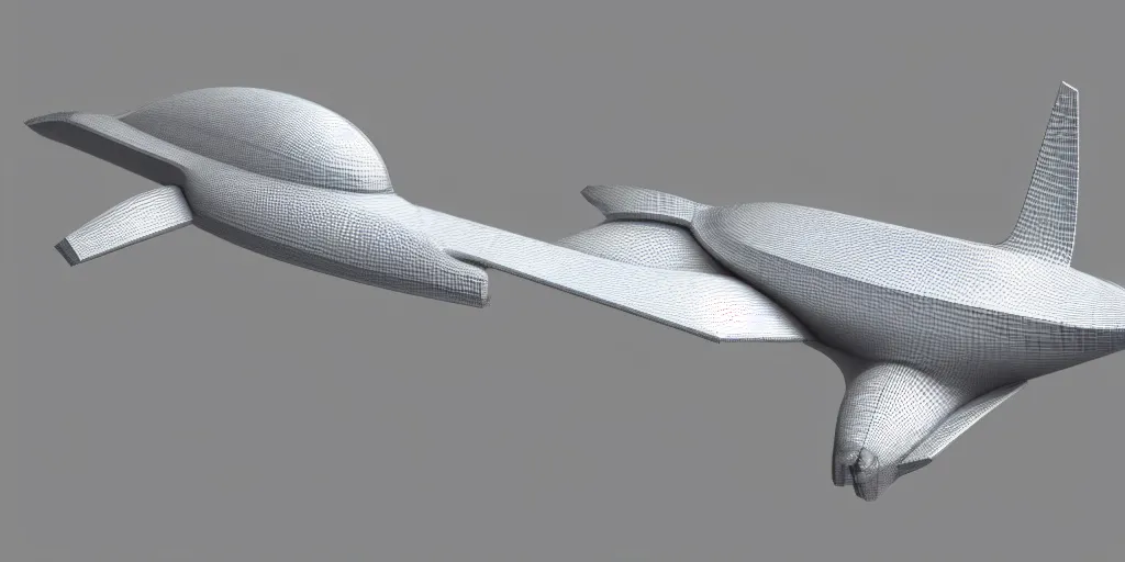 Prompt: Duck shaped spaceship, 3d render, elegant, smooth shapes