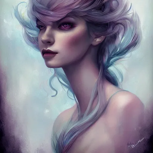 Image similar to a portrait in the style of anna dittmann and loish and charlie bowater.