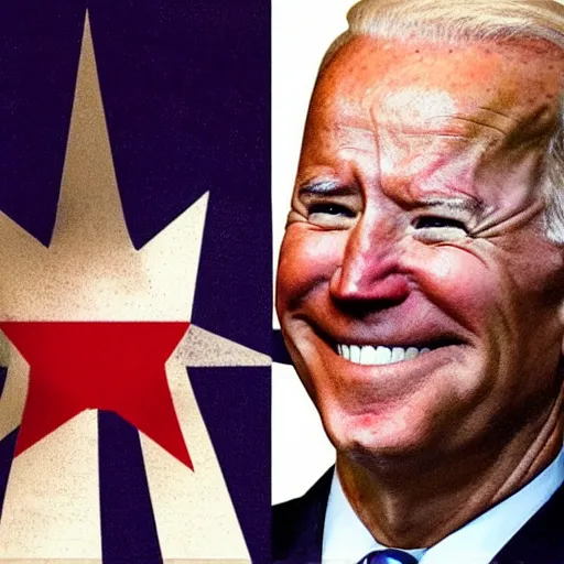 Image similar to Joe Biden's selfie taken directly after launching nukes at China, trending on twitter, trending on Instagram, viral photo