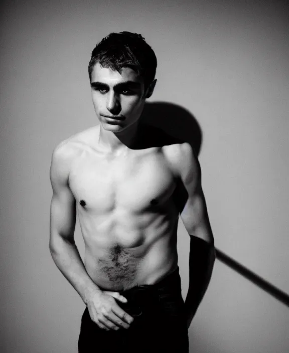 Image similar to portrait of dave franco photographed by nan goldin