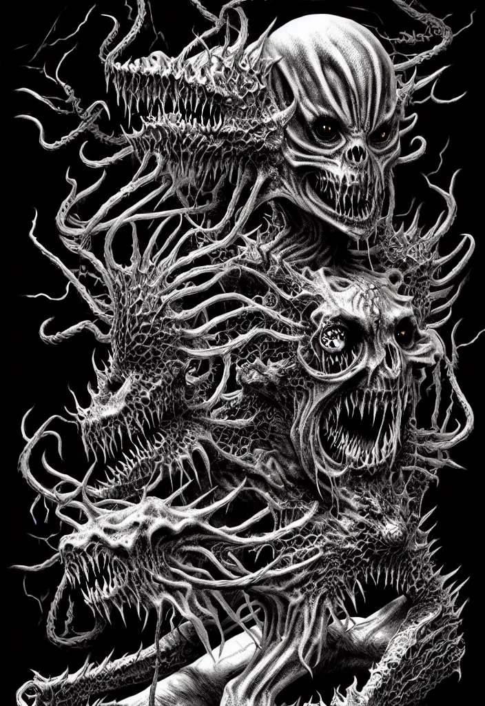 Image similar to a strange eerie magical scary creature in an eerie uncanny hell, translucent neon, horror, concept art, detailed, intricate, award - winning, cinematic, by kentaro miura