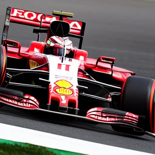 Image similar to daniel riccardo racing for ferrari formula one team, high resolution photo