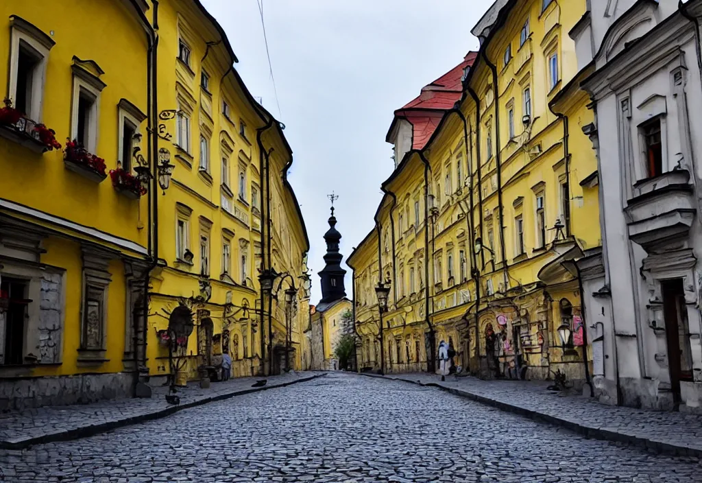 Prompt: lviv streets