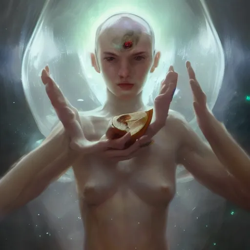 Image similar to Portrait of an Arcturian with large almond shaped pure white eyes, huggy wuggy from poppy playtime video game, fullbody, ultra high detailed, oil painting, Greg Rutkowski, Charlie Bowater, Yuumei, Yanjun Cheng, unreal 5, DAZ, hyperrealistic, octane render, RPG portrait, dynamic lighting, fantasy art, beautiful face