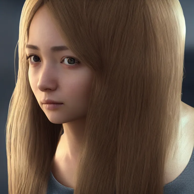 Prompt: “hyperrealistic unreal engine 5 render RTX raytracing nvidia hairworks of portrait of very very beautiful girl.”