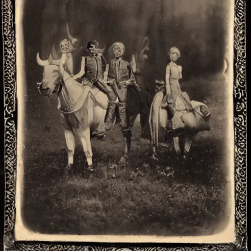 Image similar to Satanic States of America, alternate history, 1840s, daguerrotype