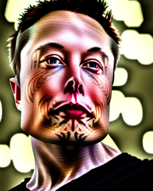 Image similar to A photo of Elon Musk, highly detailed, trending on artstation, bokeh, 90mm, f/1.4