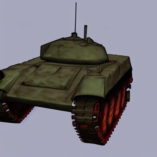 Prompt: concept art for a tank made of meat