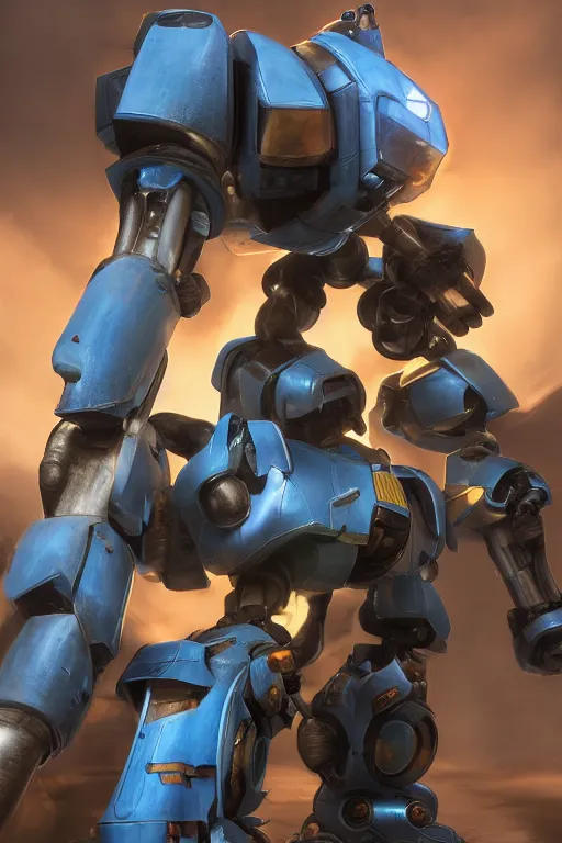 Image similar to mechwarrior 5 : mercenaries mech megaman transformer robot boss tank engine game octane render, 4 k, hd 2 0 2 2 3 d cgi rtx hdr style chrome reflexion glow fanart, global illumination ray tracing hdr fanart arstation by ian pesty by jesper ejsing pixar and disney unreal zbrush central hardmesh