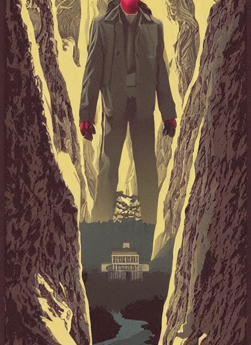 Prompt: twin peaks movie poster art by cliff nielsen