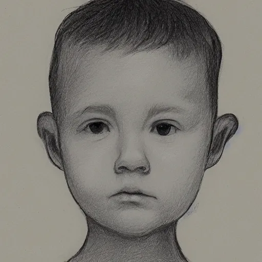 Prompt: “a portrait of john doe, child’s drawing”