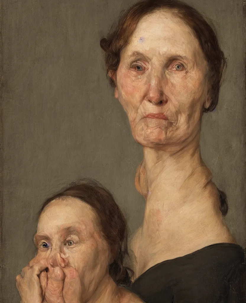 Image similar to portrait of an ugly woman, 8 k