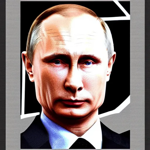 Image similar to Vladimir Putin, futuristic, robotic, cyberpunk
