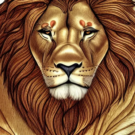 Image similar to Coloring book cover of a resting lion, outlined, ArtStation, sharp focus, 4k