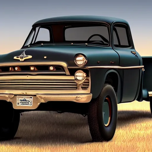 Prompt: a pickup truck model that doesn’t exist, photorealistic