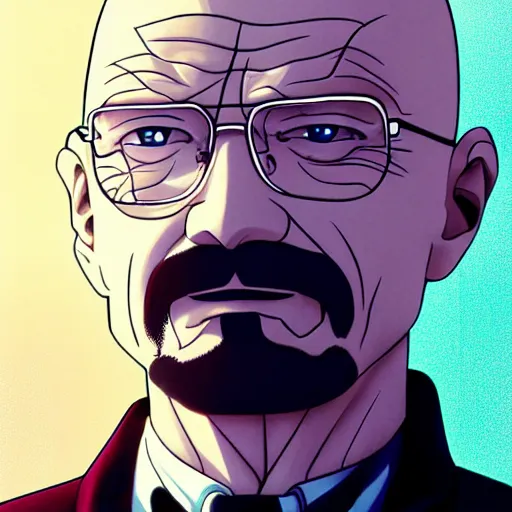 Image similar to Walter White, anime key visual