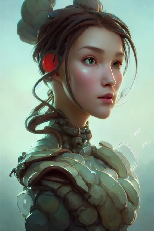 Prompt: clear portrait of a tiny cute bacteria concept charakter, cottagecore!!, background hyper detailed, character concept, full body, dynamic pose, intricate, elegant, highly detailed, digital painting, artstation, concept art, smooth, sharp focus, illustration, art by artgerm and greg rutkowski and alphonse mucha