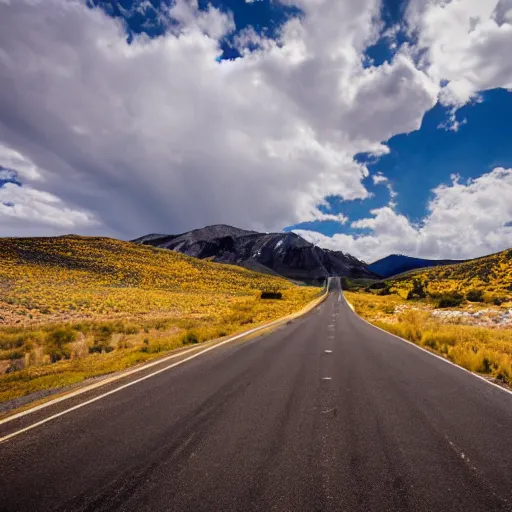 Image similar to photograph of a road in colorado, dashcam footage,