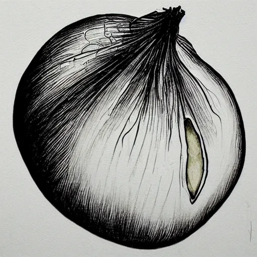 Image similar to onion crying tears art, high detail, 2d