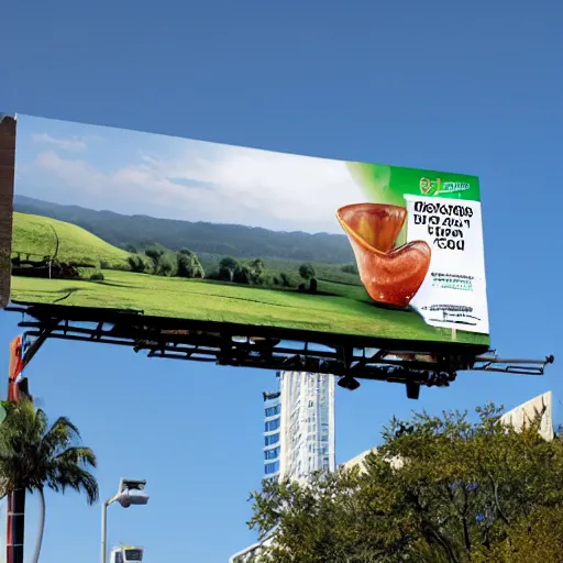 Image similar to a billboard advertising itself