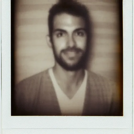 Prompt: polaroid image of an attractive man