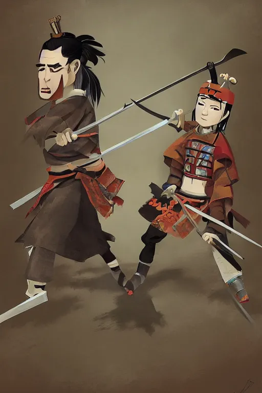 Image similar to samurai duel by mark zug, willian murai and cory loftis