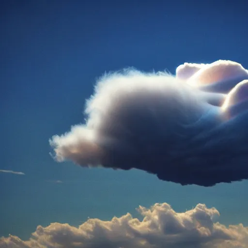 Image similar to a mesmerizing cloud looking like a dragon