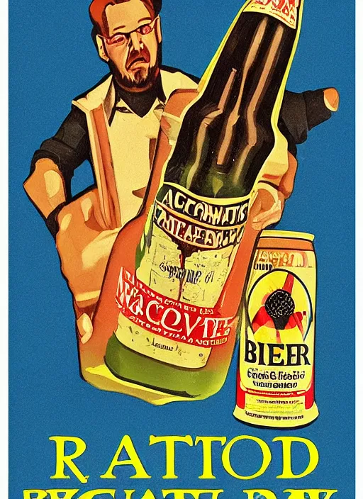 Image similar to Ad poster for Radioactive Beer