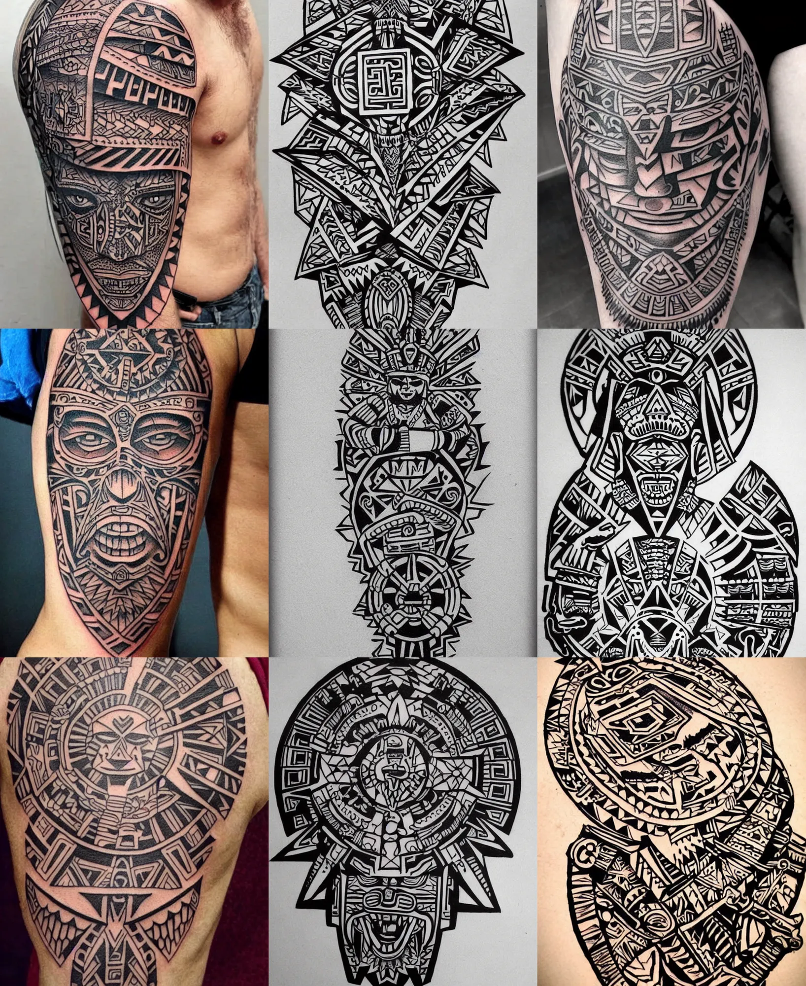 AZTECS & MAYANS TATTOOS: A Tattoo Design Book with Over 100 Aztecs and  Mayans Tattoos Designs for Real Tattoo Artists, Professionals and Amateurs.  Original, Modern Tattoo Designs That Will Inspire you: Prints,