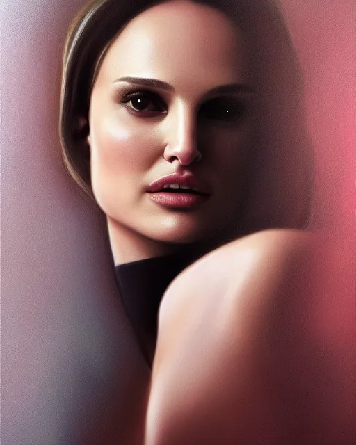 Image similar to Natalie Portman mixed with a cat, very detailed portrait, ultrarealistic, dramatic lighting, electrical details, high details, 4k, 8k, best, accurate, trending on artstation, fur, artstation, photorealism, ultrarealistic, digital painting, style of Dali, Caravaggio, Boris Vallejo