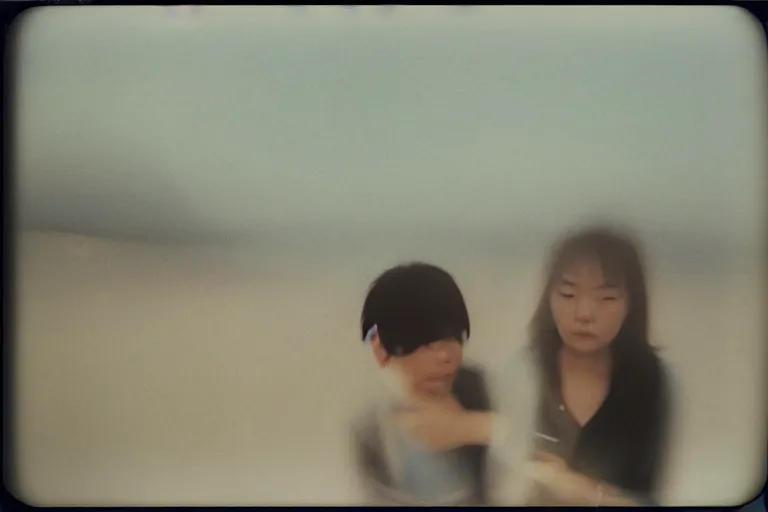 Image similar to theres a star in her eyes and she knows it, polaroid, by rinko kawauchi