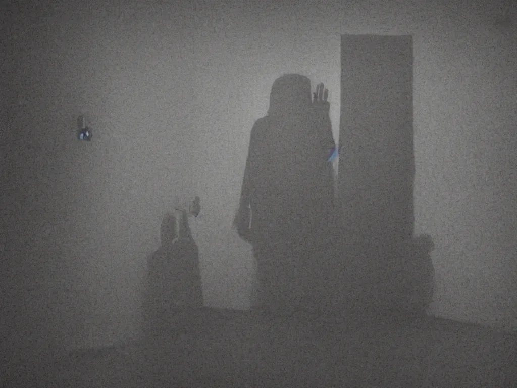 Image similar to SCP-173 in a dark room