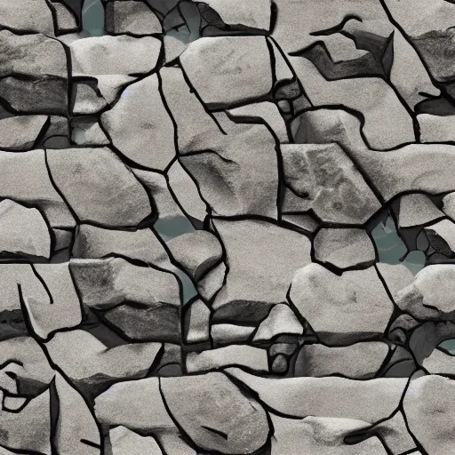 Prompt: 8k seamless texture of rock, dishonored style