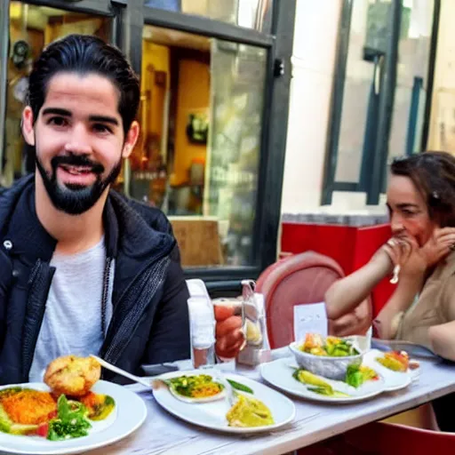 Image similar to isco alarcon eating tapas in sevilla